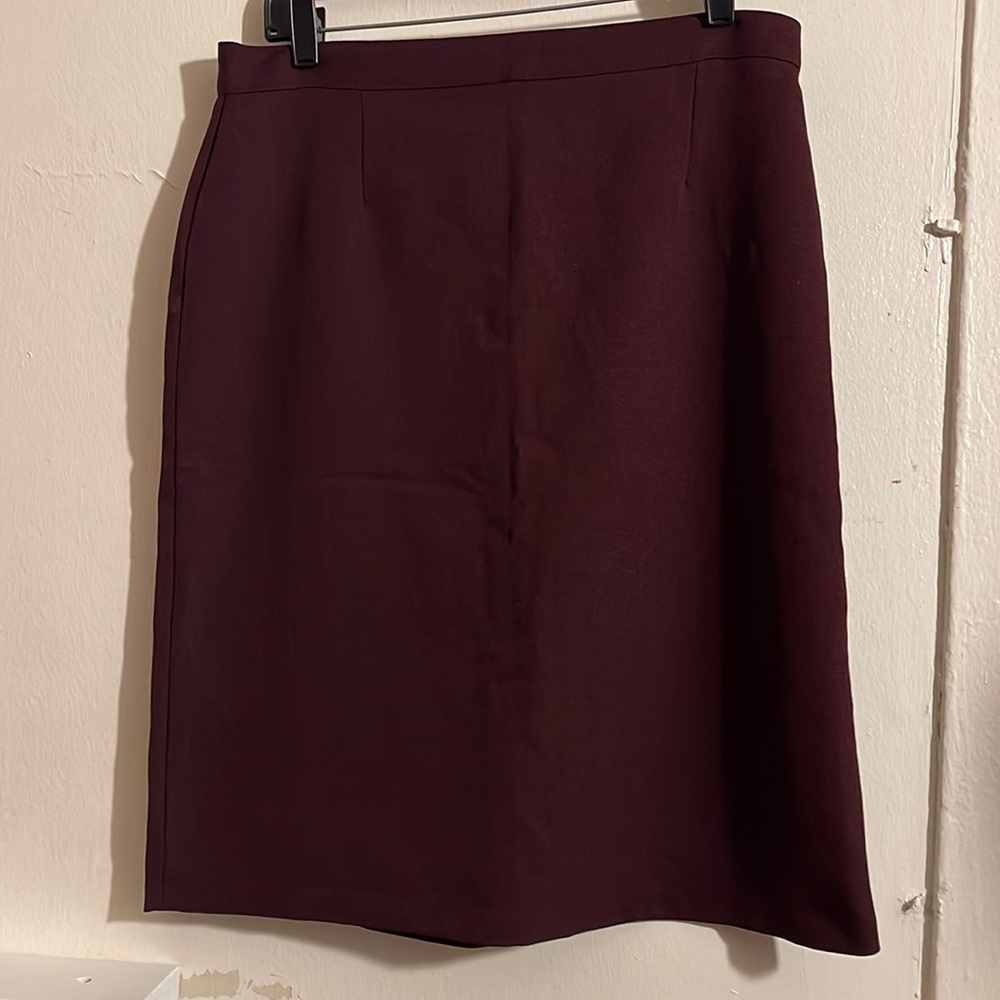 Burgundy skirt